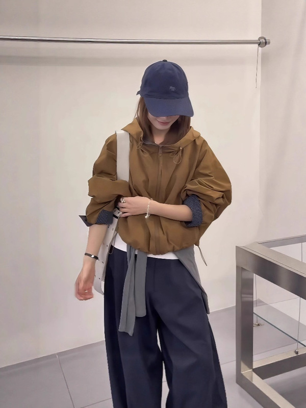 高级感时尚连帽棒球服外套女2025秋季新款韩版宽松长袖短款上衣潮|undefined