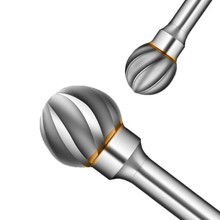 曼沙锐硬质合金旋转锉 D型宽齿铣刀 电磨用钨钢铣刀6mm柄 根雕铣