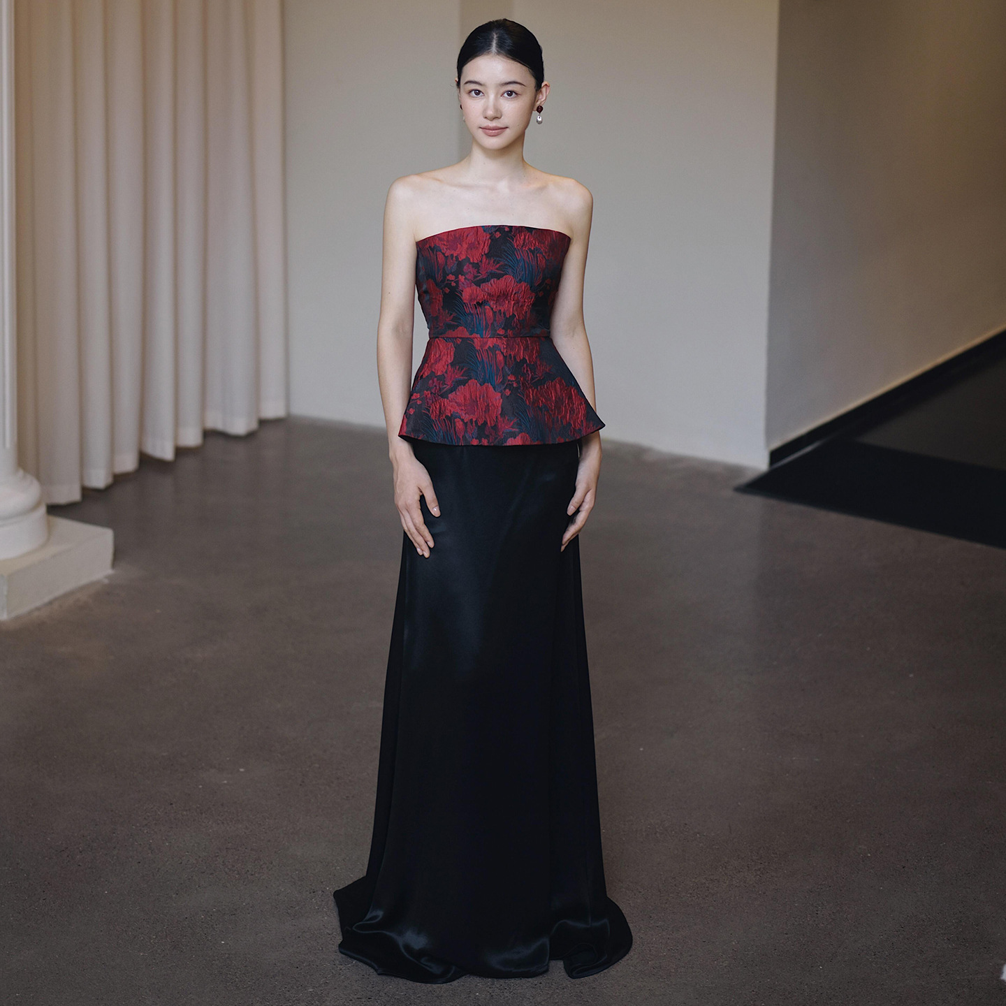 New Chinese-Style Morning Robe for Women, Toast Dress, Bride's Strapless Welcome Engagement Dress, Homecoming Slimming Retro Suit Evening Gown