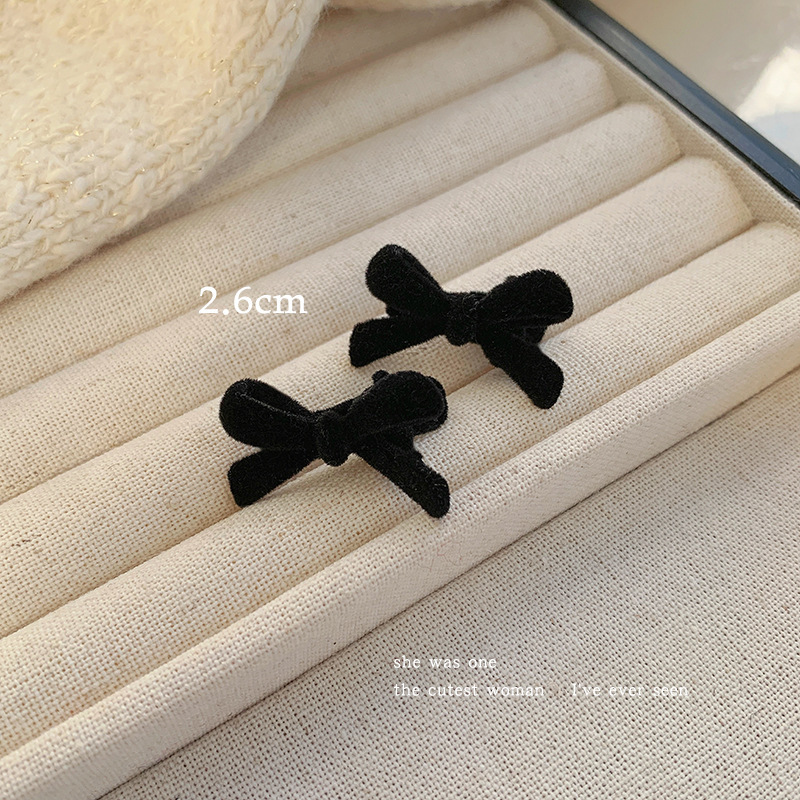 X1-054 flocked bow small black single