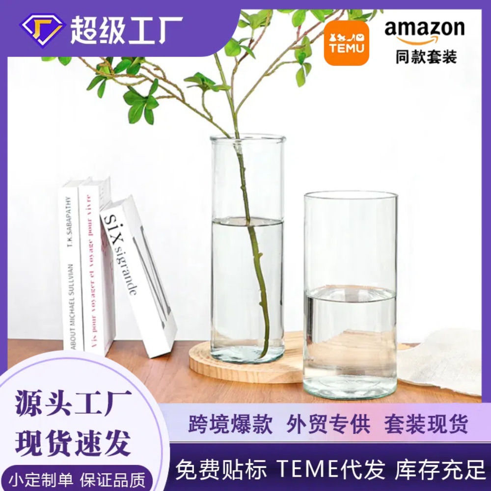 Decoración nórdica estilo ins florero hidropónico de alto aspecto arreglo floral de alto grado al por mayor jarrón de vidrio creativo ajo