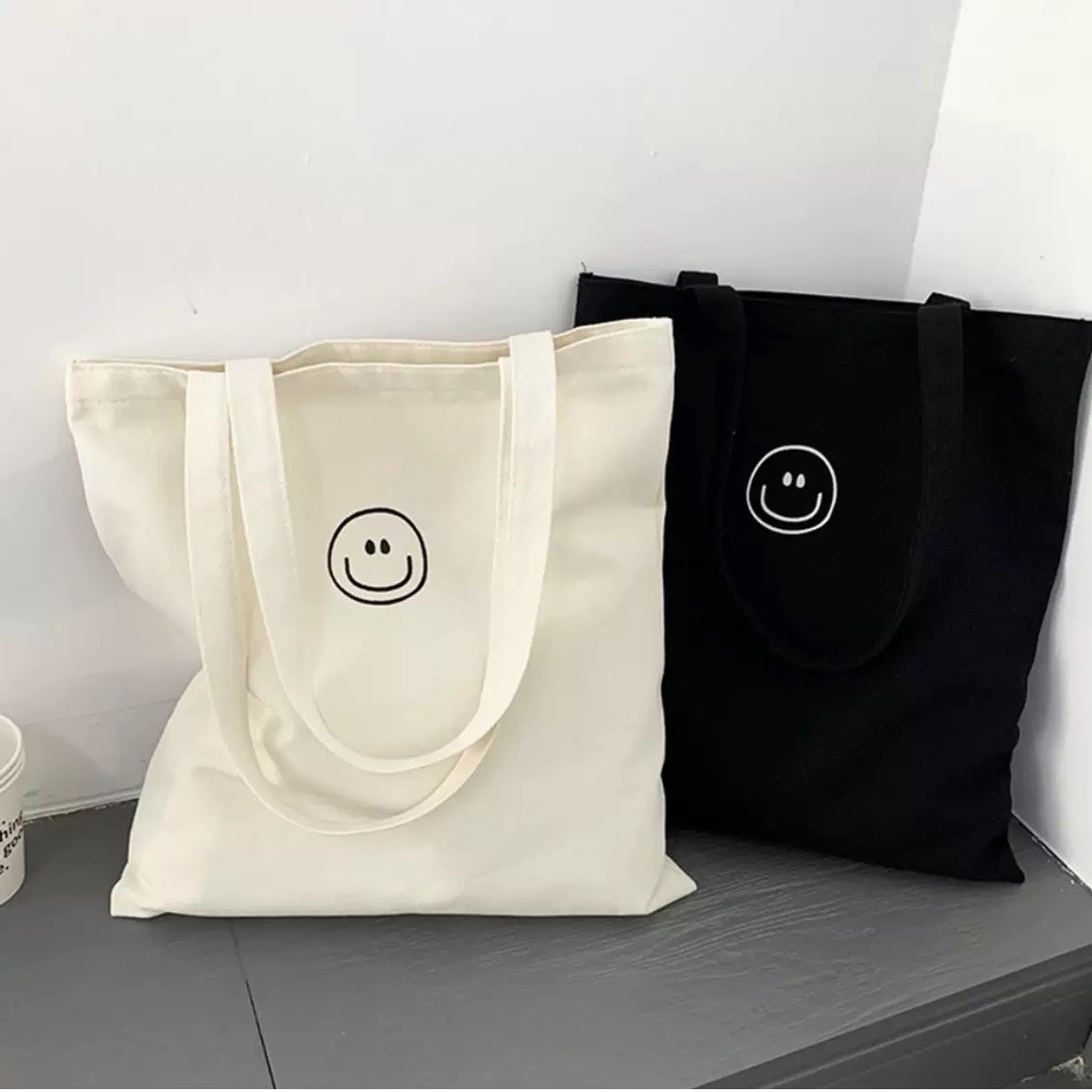 Cute Japanese universal shopping bag for men and women, one-shoulder bag, for students