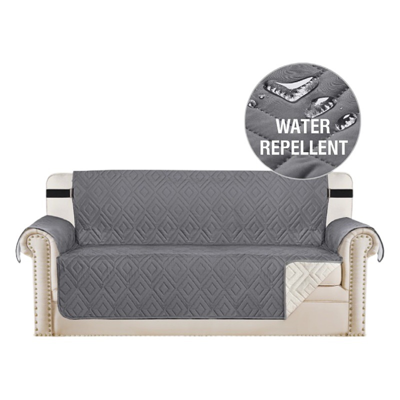 Cross-border Back Grid transpirable engrosada impermeable para mascotas sofá funda de cojín de alta gama Four Seasons universal antideslizante sofá funda de cojín