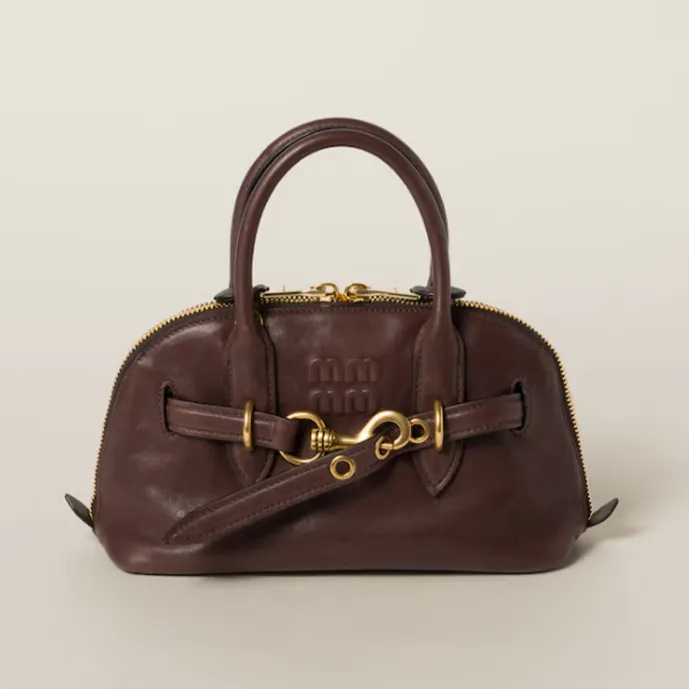 在庫あり miu レトロ牛革ショルダーシェルバッグファッショナブルなハイエンドカジュアル多用途ポータブルクロスボディバッグ外国貿易|undefined