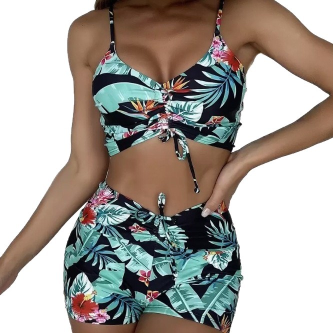 Comercio exterior Europa y América trajes de baño nuevos Bikini bandera impresa de dama trajes de baño divididos bikini sexy venta directa transfronteriza