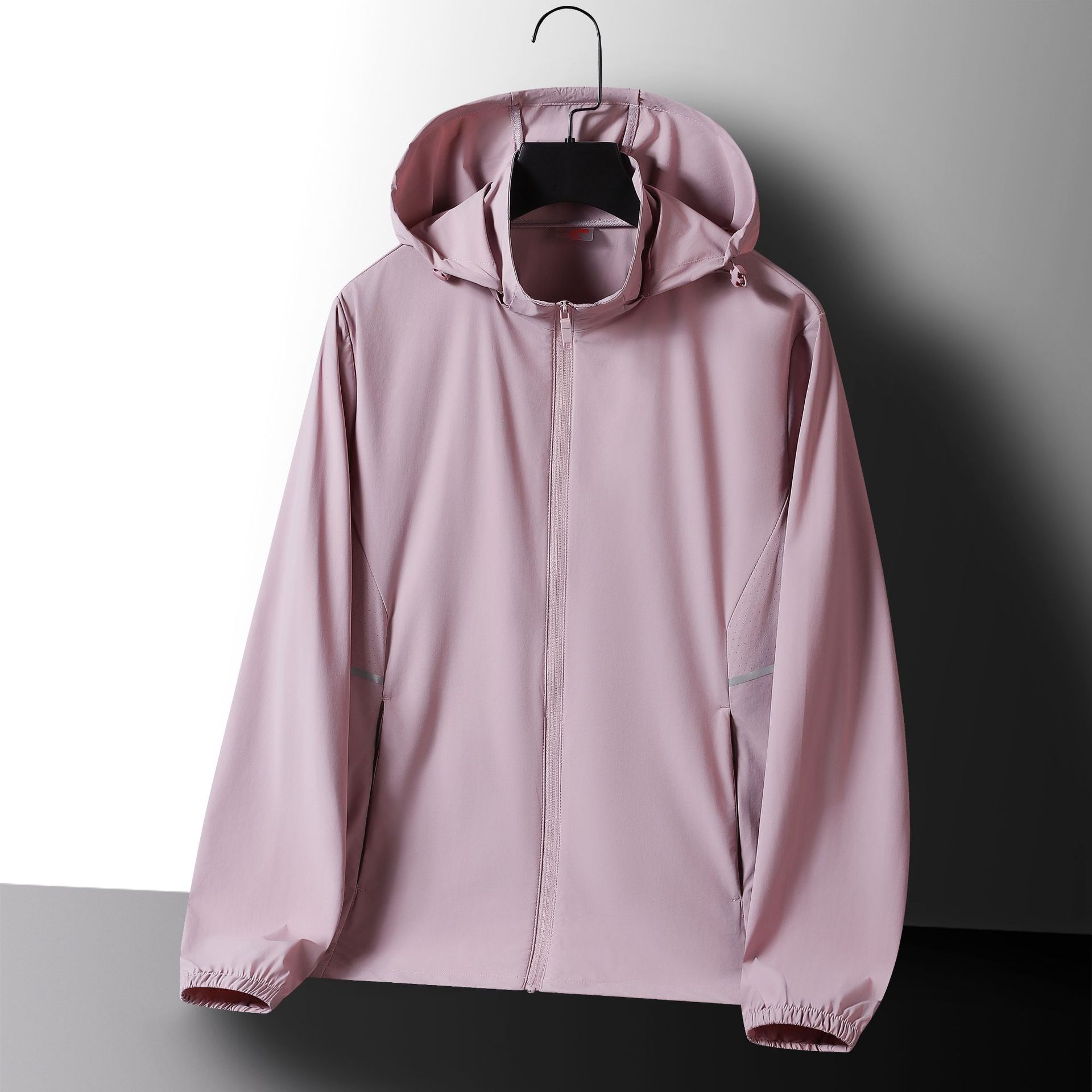 Ropa de protección solar de seda de hielo para parejas de mujeres ropa de protección solar hombre encapuchado abrigo transpirable UV UPF50 + ropa de piel al por mayor