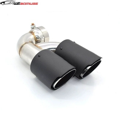 Series Stainless Steel Double – Car muffler - 116i-carbon-fiber-second-generation