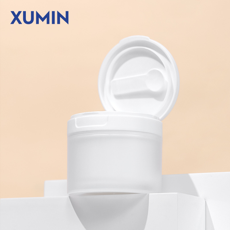 100G; white frosted (with spoon); PP