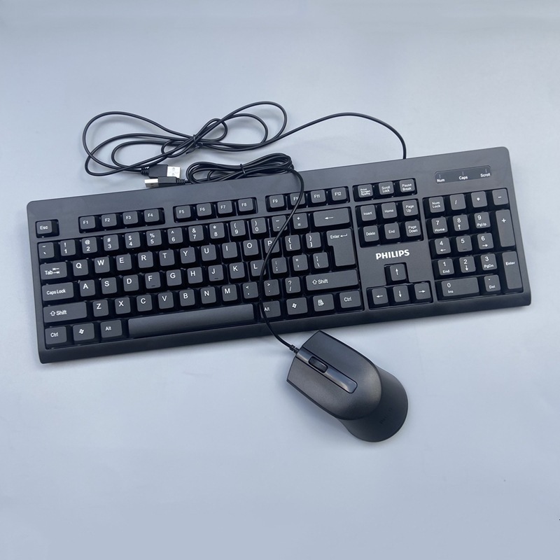 正規品フィリップスキーマウスセット家庭用オフィスデスクトップノートUSB有線キーボードマウス2025新品|undefined