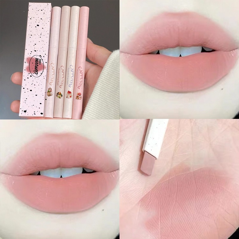 Cappuvini lip liner, nude color lip shaping pencil, lipstick pencil, domestic makeup, lip balm pencil, lipstick