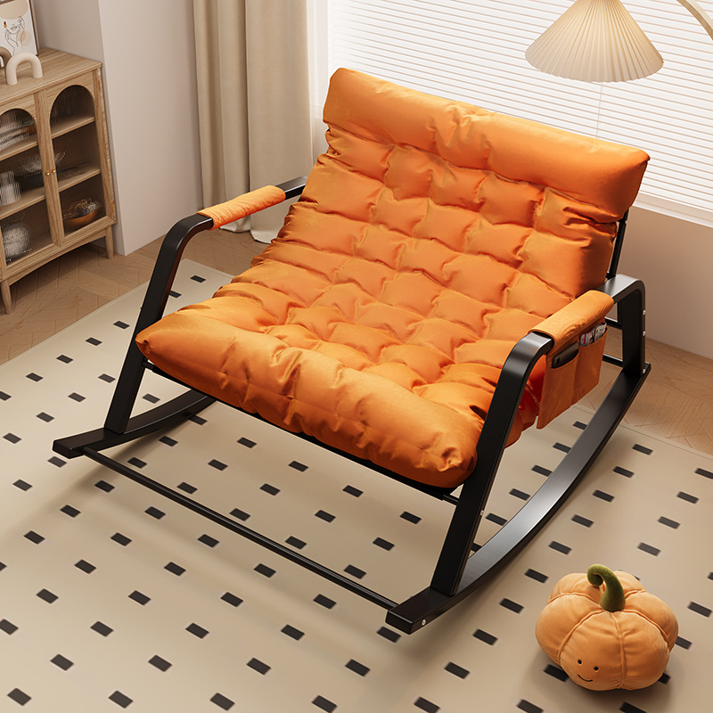 Sofá perezoso balcón ocio silla mecedora reclinable para adultos sofá cómodo silla hogar sala de estar doble mecedora