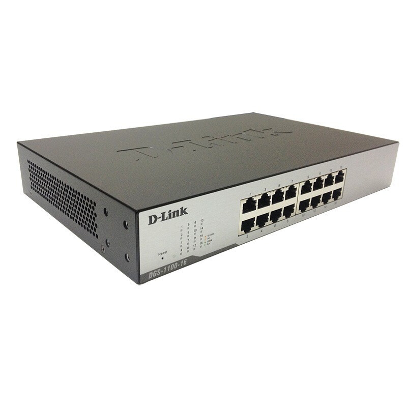 D-Link 友讯 DGS-1100-16 16口千兆简单网管型交换机可划分VL