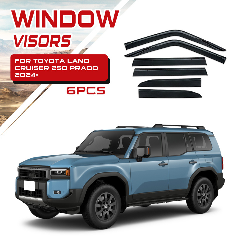 Adecuado para protectores de lluvia y parasoles para ventanas de automóviles Toyota Prado Cruiser LC300 LC200 LC250.