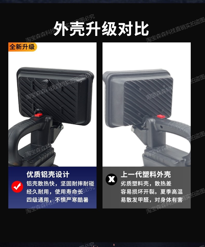 Suitable for lithium battery lighting lamps, compatible with Dayi, Dongcheng, Delixi, and other work lamps, universal and specialized lamps