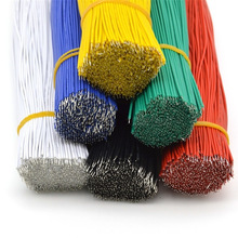 28AWG 双头镀锡连接线 镀锡铜跳线 线束导线1007红黑黄蓝绿白线材