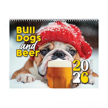 �羳����Bull Dogs and Beer 2026 Calendar��ţȮơ��2026���՚v