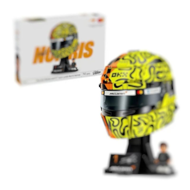 Compatible with LEGO Editions Series 43023 McLaren F1 Team Lando Norris Helmet Building Block Toy Compatible with LEGO Editions Series 43023 McLaren F1 Team Lando Norris Helmet Building Block Toy