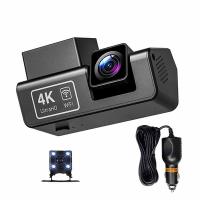New Screenless Driving Recorder Driving recorder - front-lens-rear-lens-wifi-interconnection