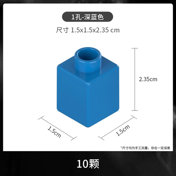 Large particles thick 1 hole dark blue 10