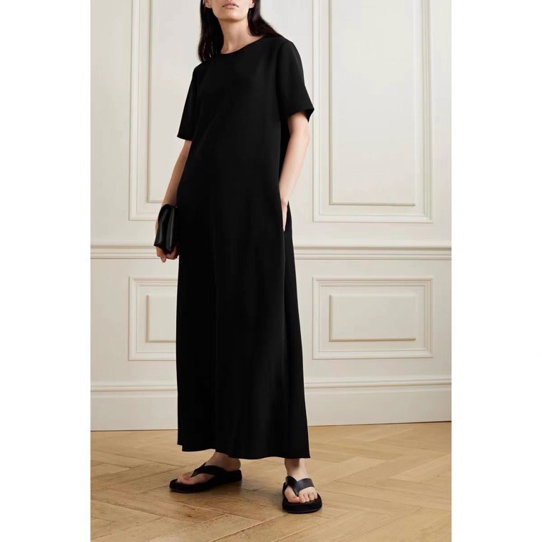 Summer Japanese import black minimalistic dress