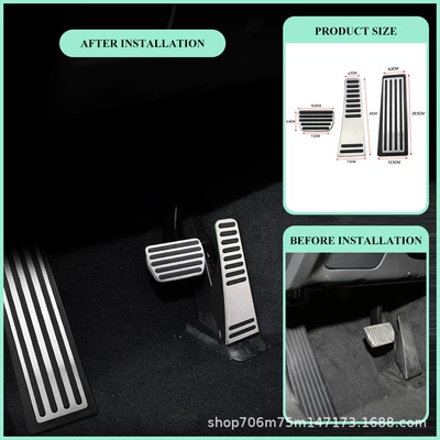 XC60, XC90, S90 stainless: Dekorativ pedal başlıqları