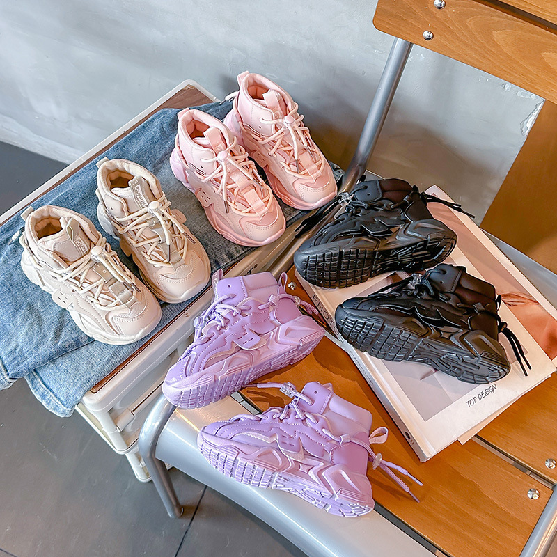 Neue kinder high top sport schuhe in kinder casual laufschuhe nicht-slip papa schuhe mode einzelnen schuhe_voghion.com