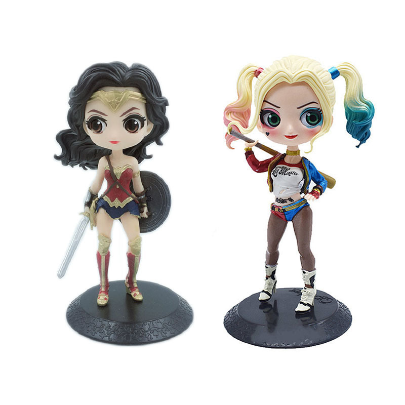 Cross Border Wonder Woman Handmade Doll Clown Girl Halle Quinn PVC Big Eyes Princess Model Ornaments