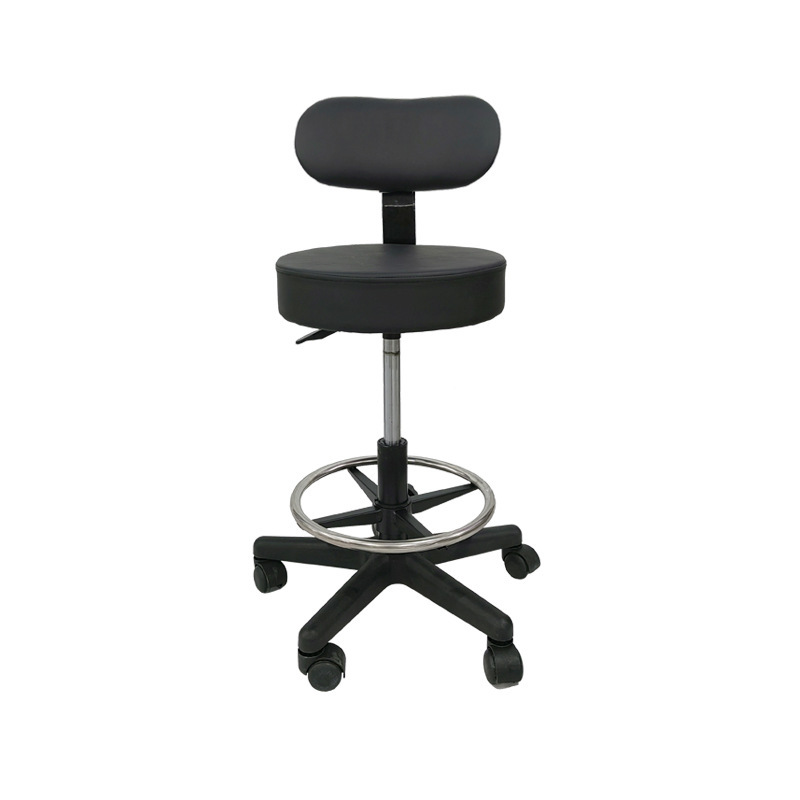 Bar Chair Modern Minimalist Beauty Salon Saddle Stool with Backrest Adjustable High Bar Stool Cashier High Chair