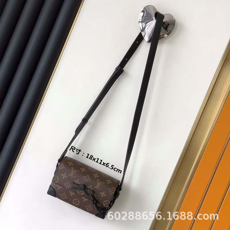 直供跨境m lv男包女包黑武士盒子包枕头包真皮邮差包公文包链条包|undefined