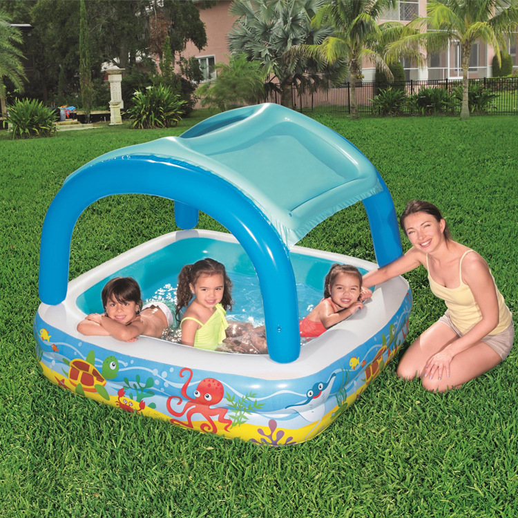 Manufacturer Produces Customized Pvc Sunshade Family Paddling Pool Inflatable Swimming Pool Kidsren's Ocean Ball Pool Export Export