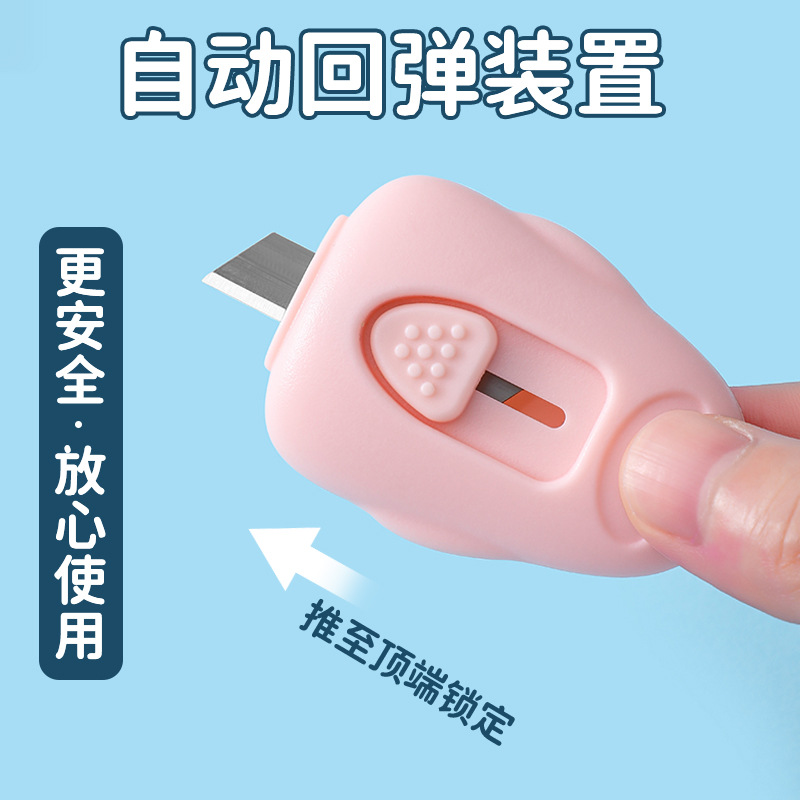 [Pingüino arte cuchillo] de dibujos animados mini portátil expreso cuchillo de oficina cuchillo lápiz estudiante corte de papel cuchillo hecho a mano