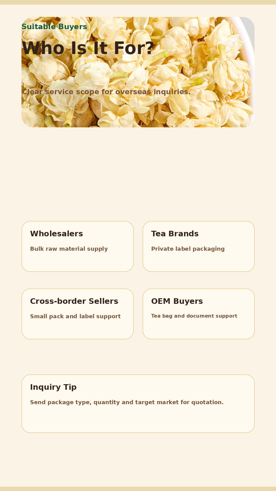 Jasmine Snow Ball Tea Mo Li Hua 500g Dried Jasmine Flower Herbal Infusion for Daily Brewing quality and texture