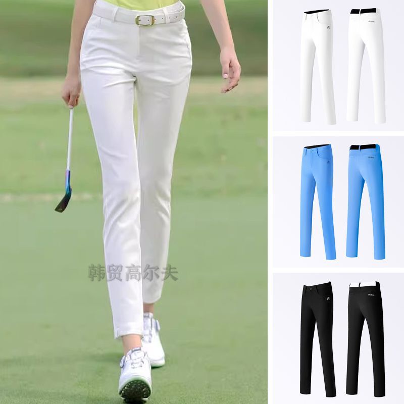New Golf Pants Women Slim Straight-Leg Pants Summer Golf Women's Pants Quick-Drying Stretch Trousers Breathable Ball Pants