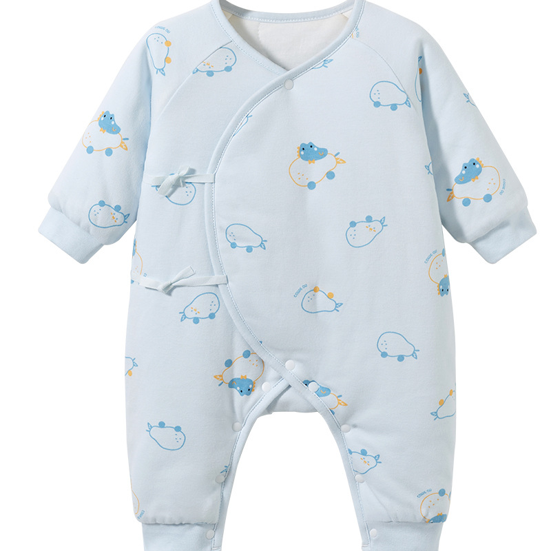 Ropa de bebé recién nacido Primavera, otoño e invierno temprano nacido fino acolchado 0 caliente 3 meses y Shang niño romper traje Bebé Ropa