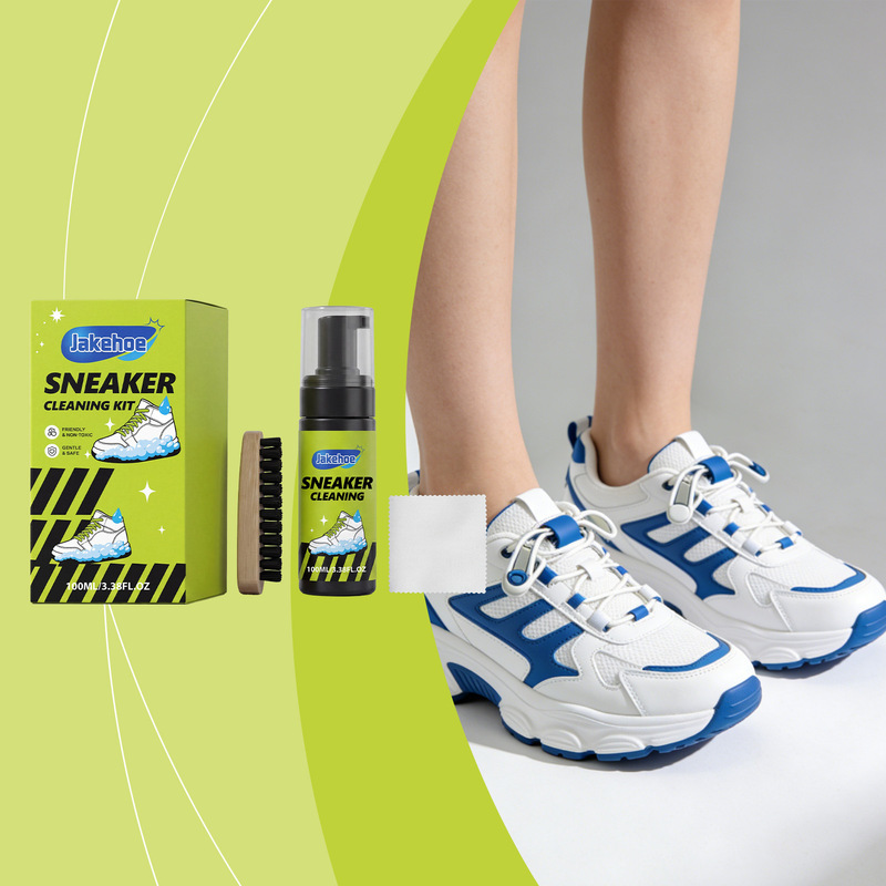Jakehoe Sneaker Cleaning Kit Gentle Formula Cleans and Renews Portable and Quick-Drying Suitable for Daily Use Jakehoe Sneaker Cleaning Kit Gentle Formula Cleans and Renews Portable and Quick-Drying Suitable for Daily Use