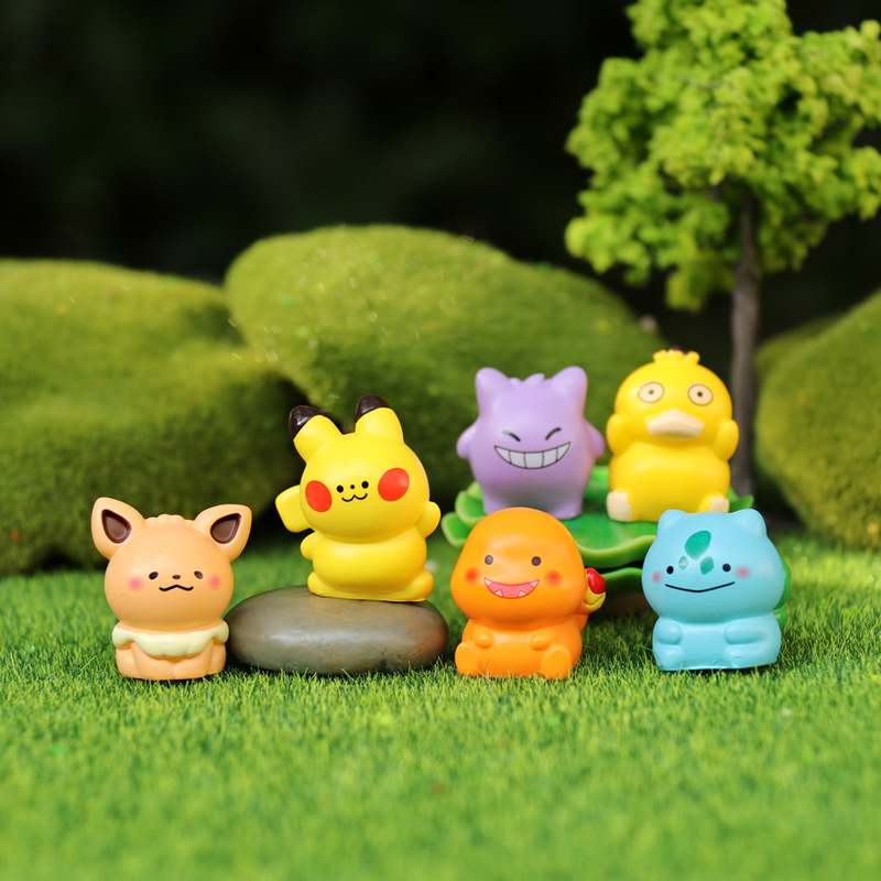 Cartoon Anime Peripheral Small Elf Figurine Model Cute Doll Car Office Computer Desk Decoration Small Ornament