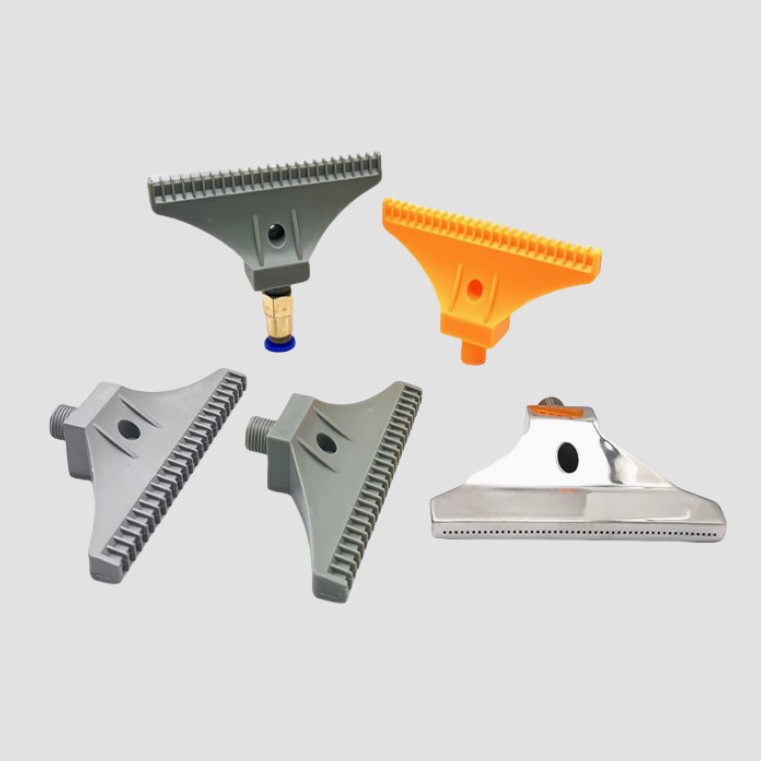 ABS塑料吹风喷嘴48孔吹气喷头110mm加宽风刀竹节万向管冷却吹气嘴