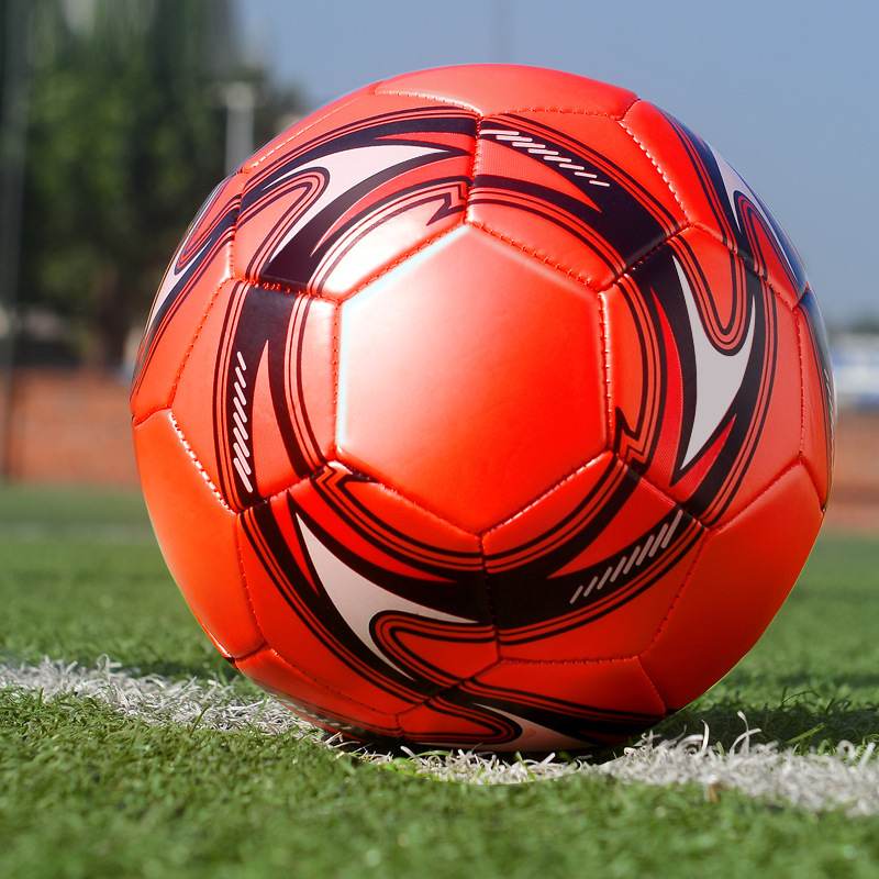 サッカー卸売りメーカー直販3号4号5号小中学生成人訓練試合白黒PVC機縫いPU|undefined
