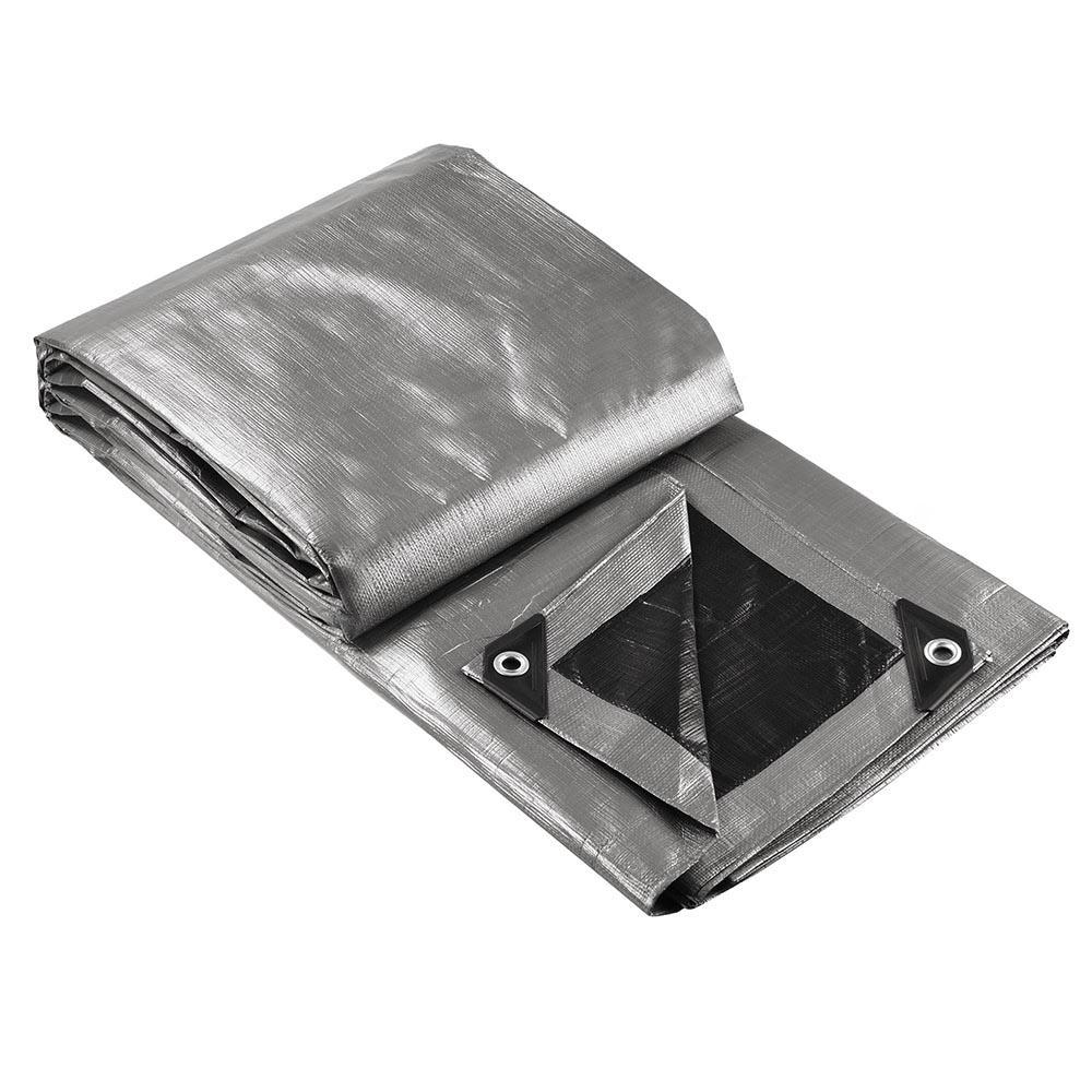 抗老化黑银篷布防晒防渗货场覆盖用防雨pe布