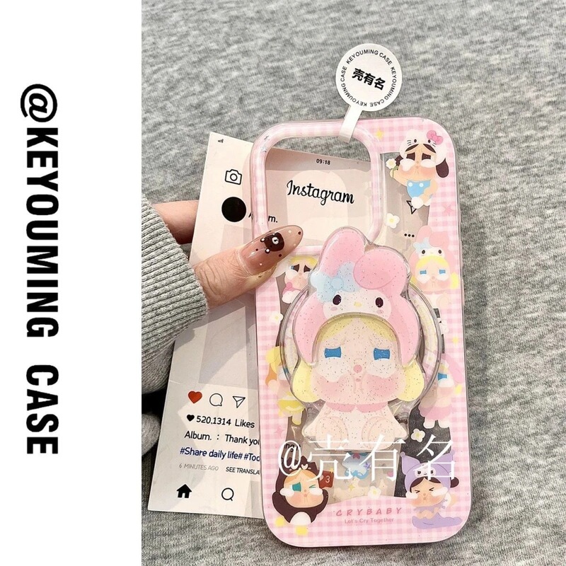 Cartoon Melody Crying Baby with Magnetic Suction Suitable for Samsung S25 Mobile Phone Case S24/S23Ultra Soft S22Plus21 Cartoon Melody Crying Baby with Magnetic Suction Suitable for Samsung S25 Mobile Phone Case S24/S23Ultra Soft S22Plus21