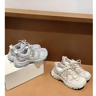 小个子增高7cm厚底内增高小歪头户外露营休闲运动鞋女老爹鞋