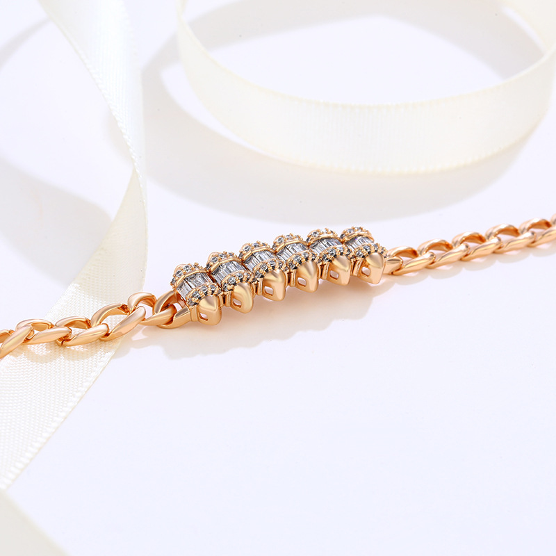 Xuping joyería europea y americana Comercio exterior 18K chapado en oro pulsera de aleación personalidad de la moda pulsera transfronteriza al por mayor joyería femenina