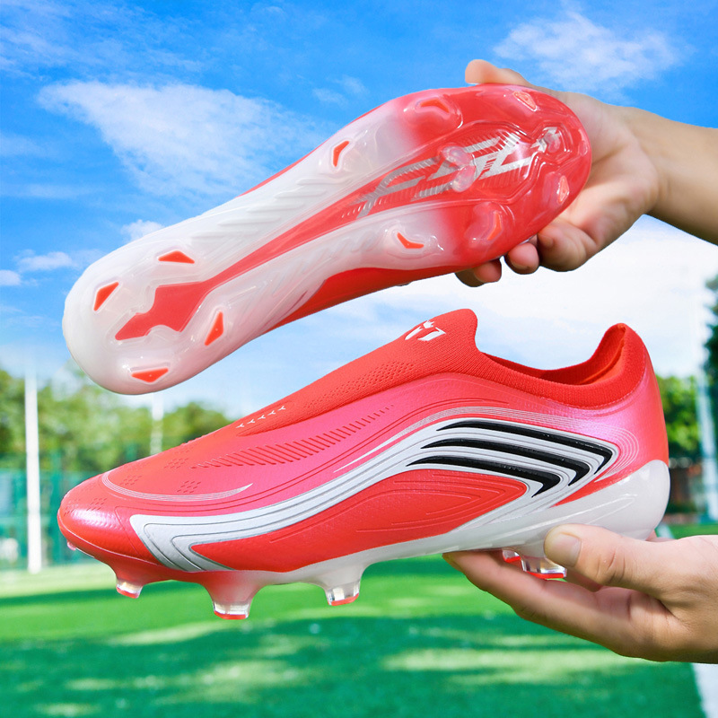 Zapatos de Fútbol de Corte Bajo con Tejido de TPU Transpirable para Césped Artificial y Natural