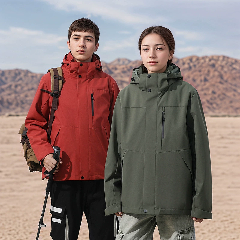 Куртка «три в одном» для мужчин и женщин, уличная куртка для пар с ватной подкладкой, теплая осенне-зимняя утолщенная альпинистская куртка