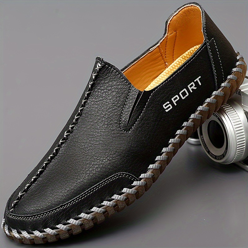 Men's Solid Loafer Shoes Slip On Low Top Outdoor Casual Cross-border