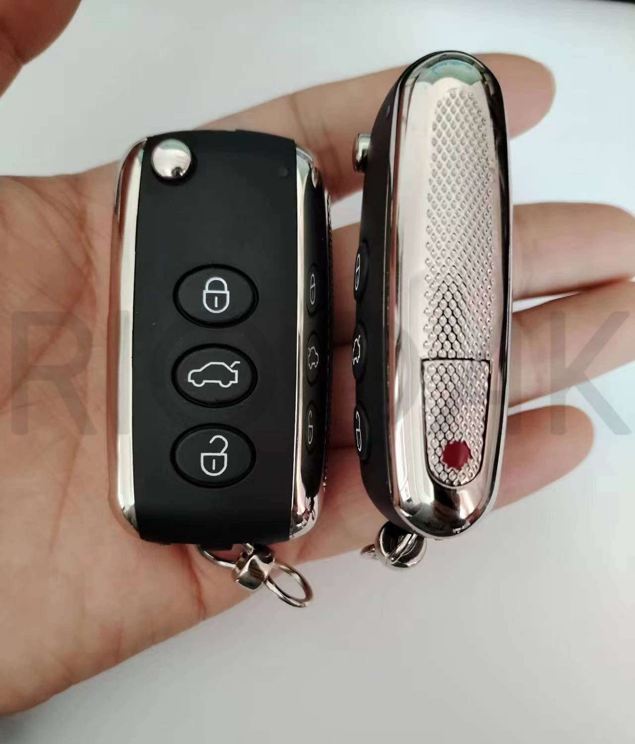 Suitable for Bentley Continental Foldableing Remote Control Flying Spur Foldableing Smart Remote Control Key 3 Keys Replacement Shell 4 Keys
