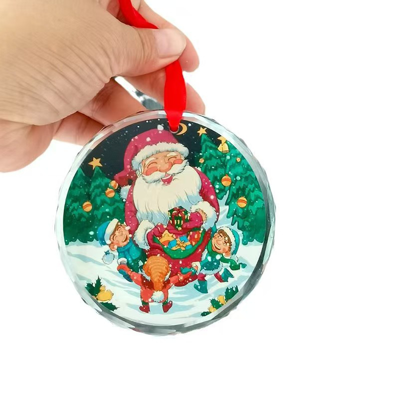 クリスタルペンダントひまわり家の装飾クリスマスラウンドかわいい漫画パターンペンダントメーカー卸売|undefined