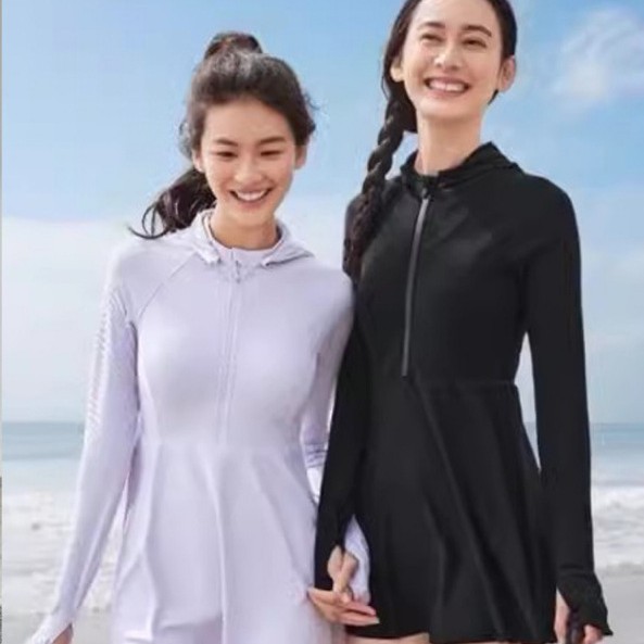 24Ss-Jiaoxia Women's Sun-Protective Quick-Drying Bra-In Amphibious Wading Suit (One-Piece Style) Ud08524 with Bra