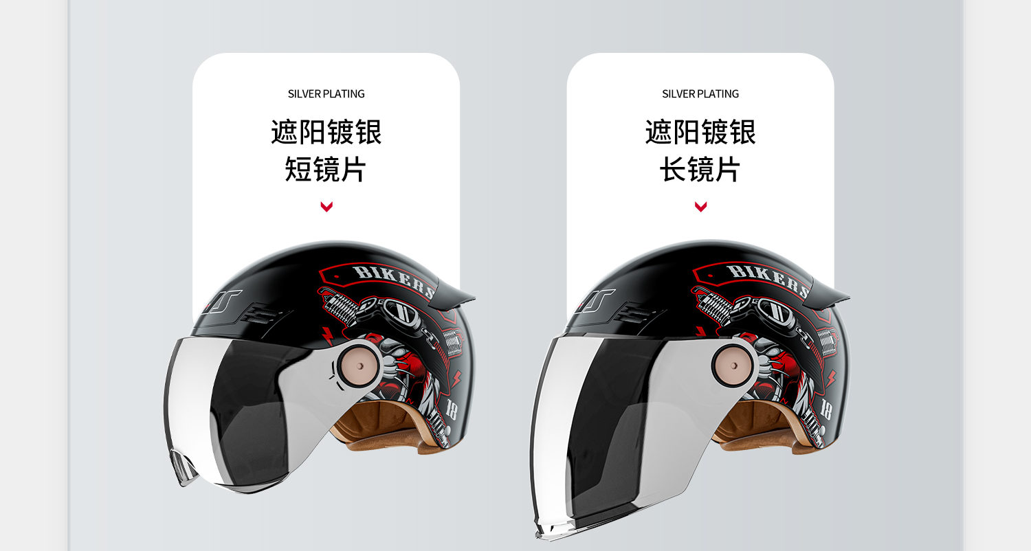 Ai Lion Electric Motorcycle Helmet Men's Summer Sunscreen Breathable Half Helmet