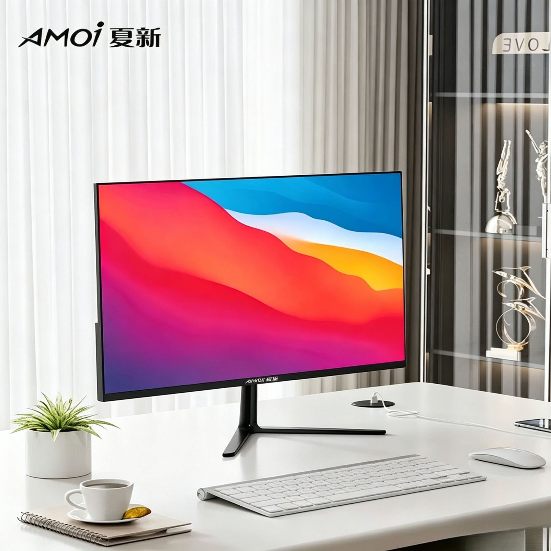 Xiaxin 24 pulgadas monitor de computadora de escritorio 4K144HZ32 curva 27 pulgadas pantalla ultra HD 34 con pantalla de pez